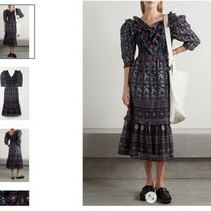 Sea New York Romantic Ruffle Maxi Dress